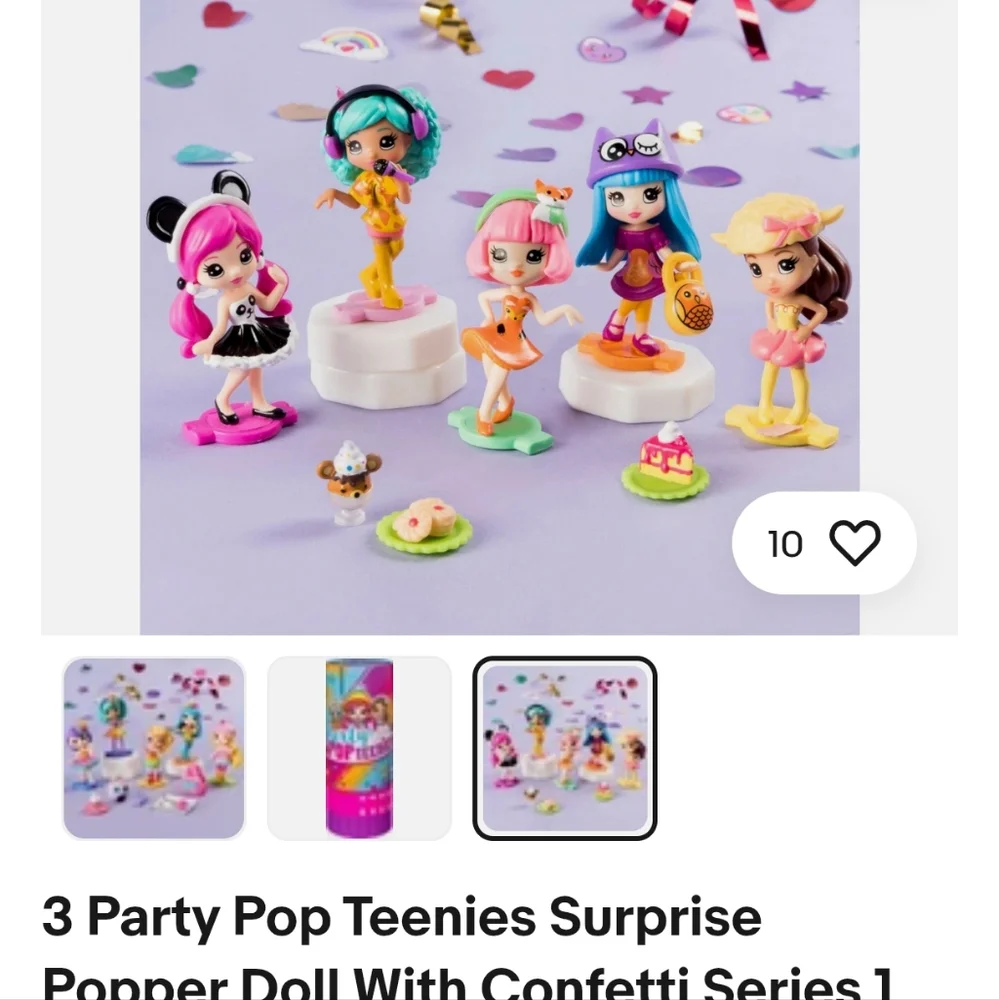 Party Pop Teenies Surprise Popper Doll With Confetti